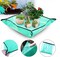 Foldable Plant Repotting Mat 39"- Garden Transplanting Square, Dirty Catcher Mat